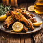 Lemon Pepper Wings with Honey