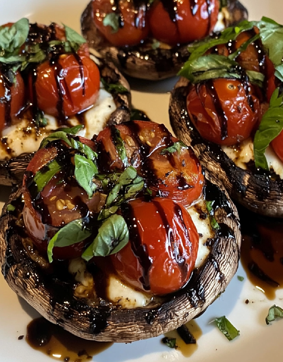 Caprese Stuffed Portobello Mushrooms