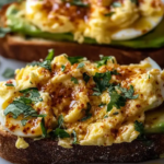 Spicy Chili Butter Avocado Toast with Eggs
