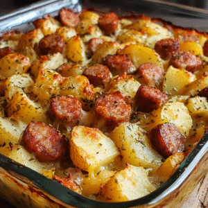 Smoked Sausage and Potato Bake