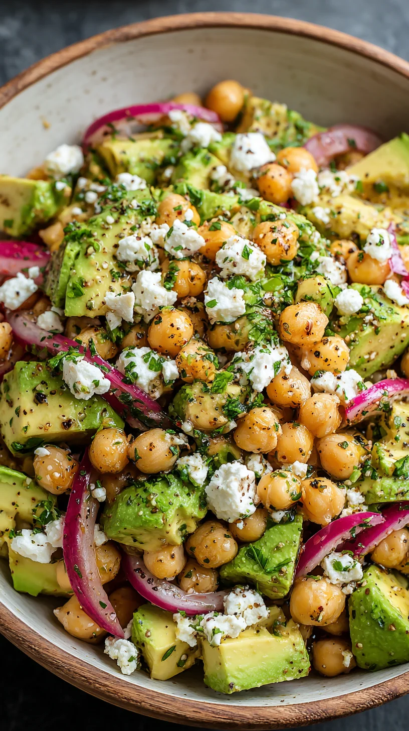 Chickpea Feta Avocado Salad 0